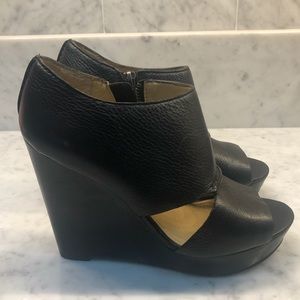 Coach Leather Platform Wedge
